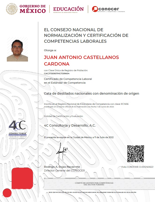 Certificado del EC1456