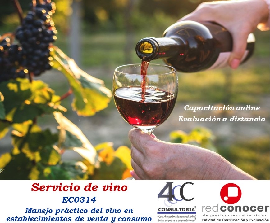 EC0314 Servicio de vinos