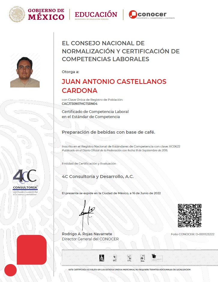 EC0622 certificado oficial SEP