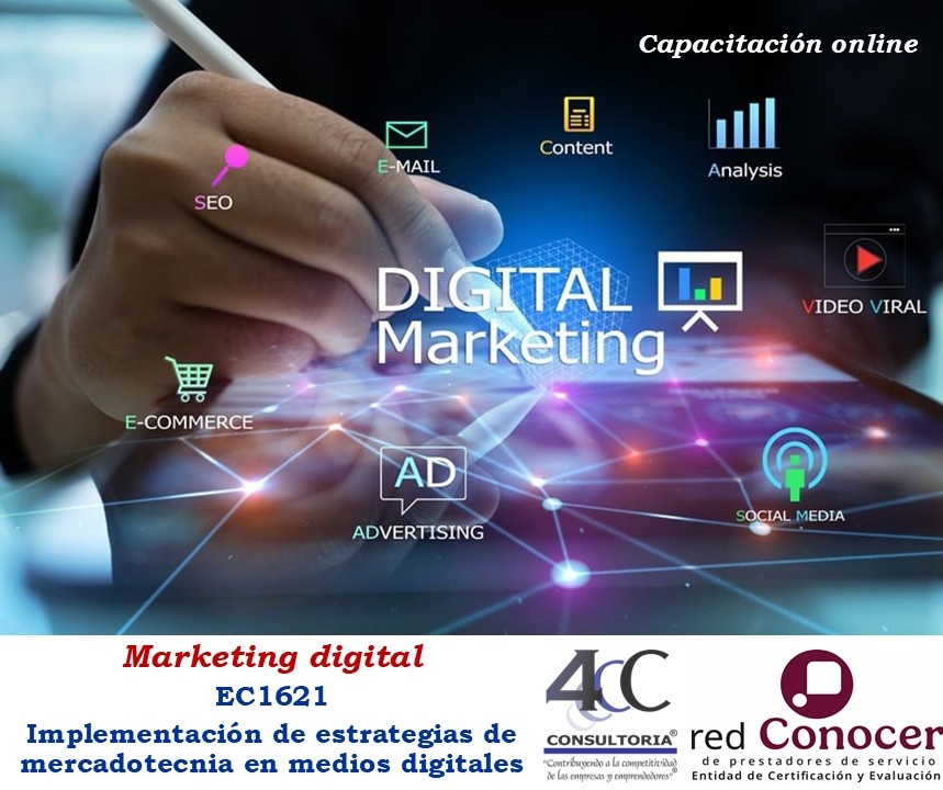 Marketing digital EC1621 Implementación de estrategias de mercadotecnia en medios digitales